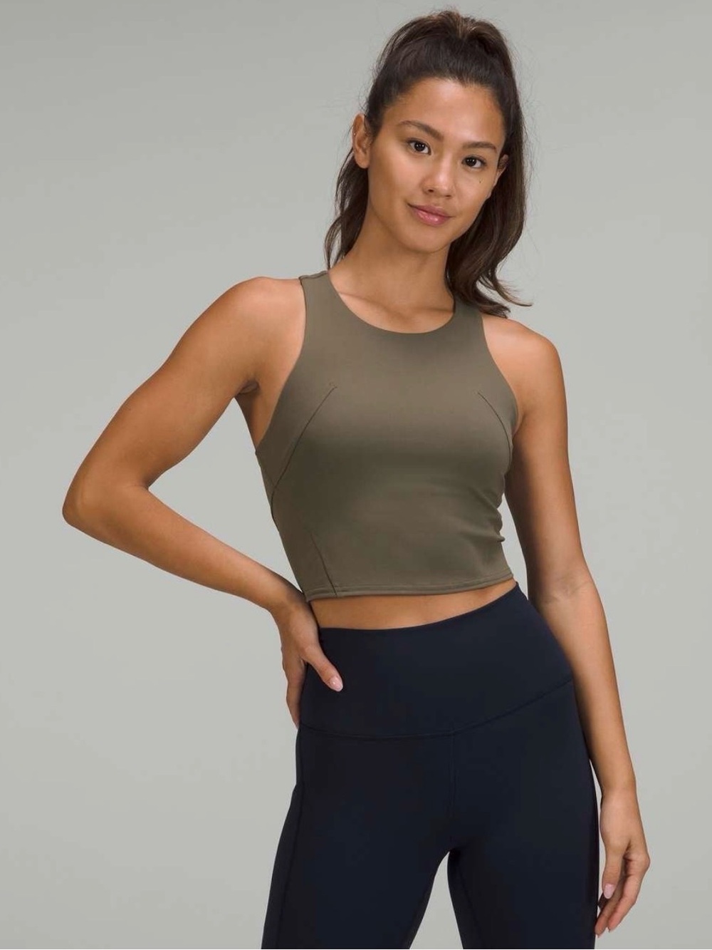 lululemon Olive Green Invigorate Training Top